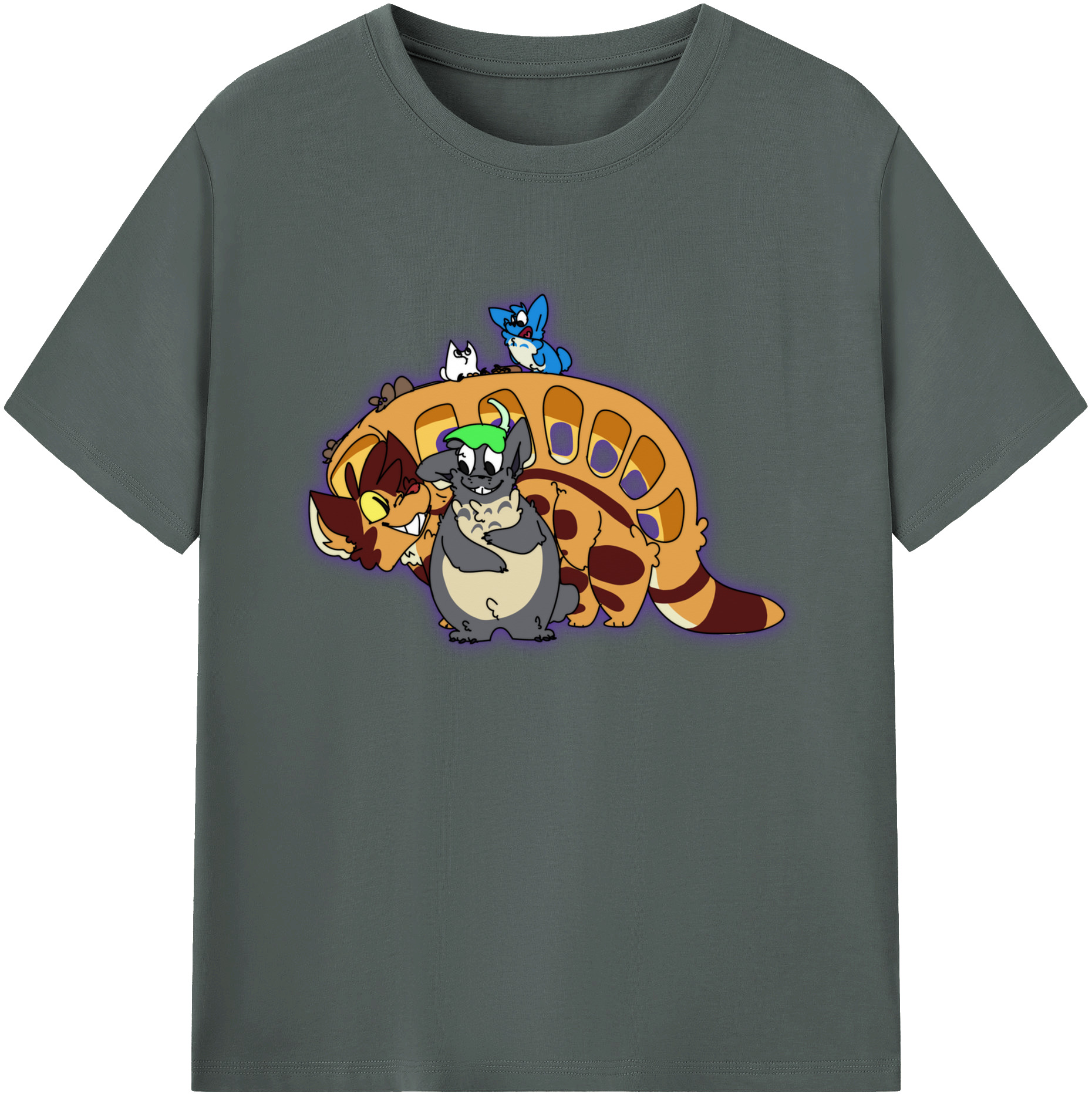 （画像用） となりのトトロ 草壁メイ 草壁サツキ My Neighbor Totoro Satsuki Kusakabe Mei Kusakabe 綿100％ メンズ半袖Tシャツ｜肌触りやわらか＆通気性